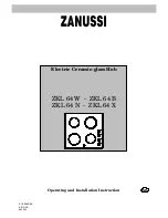 Zanussi ZKL 64 B Operating And Installation Instructions preview