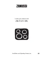 Zanussi ZKT 631 DX Installation And Operating Instructions Manual preview