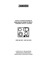 Zanussi ZKT 662 HX Operating Instructions Manual preview