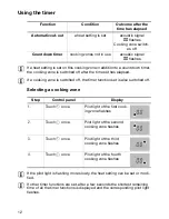 Preview for 12 page of Zanussi ZKT 863 LX Installation And Operating Instructions Manual