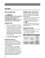 Preview for 12 page of Zanussi ZKT6050 User Manual