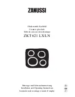 Preview for 1 page of Zanussi ZKT621LN Installation And Operating Instructions Manual