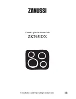 Zanussi ZKT631DX Installation And Operating Instructions Manual preview