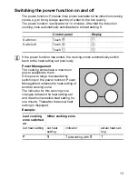 Preview for 13 page of Zanussi ZKT631DX Installation And Operating Instructions Manual