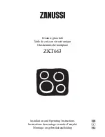Zanussi ZKT663 Installation And Operating Instructions Manual preview
