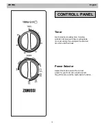 Предварительный просмотр 10 страницы Zanussi ZM17MG User Manual