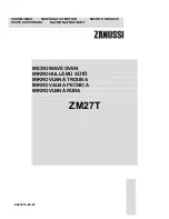 Предварительный просмотр 1 страницы Zanussi ZM27T User Manual