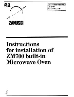 Предварительный просмотр 32 страницы Zanussi ZM700 Instructions For Use And Care Manual