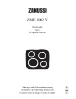 Zanussi ZME 2002 V Installation And Operating Instructions Manual preview