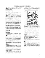 Preview for 9 page of Zanussi ZNB 383W Instruction Book