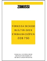 Предварительный просмотр 1 страницы Zanussi ZO B 7 SO Instruction Booklet