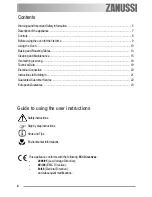 Предварительный просмотр 4 страницы Zanussi ZOB 150 User Information