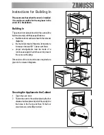 Предварительный просмотр 21 страницы Zanussi ZOB 150 User Information