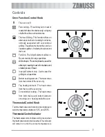 Предварительный просмотр 7 страницы Zanussi ZOB 181 User Information