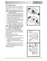 Предварительный просмотр 19 страницы Zanussi ZOB 181 User Information