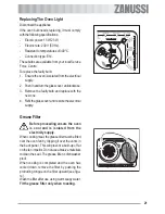 Предварительный просмотр 21 страницы Zanussi ZOB 181 User Information