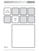 Preview for 1 page of Zanussi ZOB 231 User Information