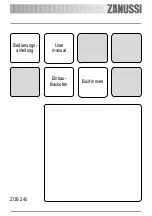 Предварительный просмотр 1 страницы Zanussi ZOB 240 User Manual
