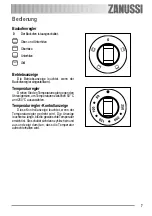 Предварительный просмотр 7 страницы Zanussi ZOB 240 User Manual