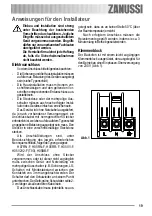 Предварительный просмотр 19 страницы Zanussi ZOB 240 User Manual