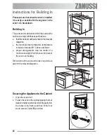 Предварительный просмотр 24 страницы Zanussi ZOB 330 User Information