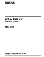 Zanussi ZOB 332 Instruction Booklet предпросмотр