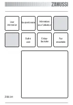 Предварительный просмотр 1 страницы Zanussi ZOB 341 User Information