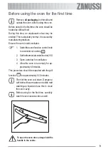 Предварительный просмотр 9 страницы Zanussi ZOB 341 User Information