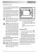 Предварительный просмотр 10 страницы Zanussi ZOB 341 User Information