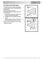 Предварительный просмотр 17 страницы Zanussi ZOB 341 User Information