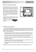 Preview for 26 page of Zanussi ZOB 341 User Information