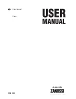 Zanussi ZOB 383 User Manual preview