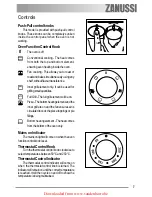 Предварительный просмотр 7 страницы Zanussi ZOB 461 User Manual