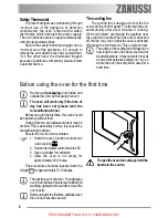 Предварительный просмотр 8 страницы Zanussi ZOB 461 User Manual