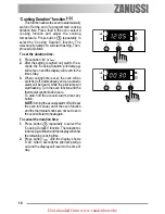 Предварительный просмотр 10 страницы Zanussi ZOB 461 User Manual