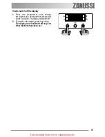 Предварительный просмотр 13 страницы Zanussi ZOB 461 User Manual