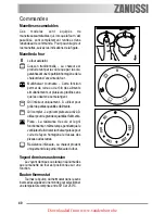 Предварительный просмотр 40 страницы Zanussi ZOB 461 User Manual