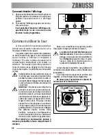 Предварительный просмотр 46 страницы Zanussi ZOB 461 User Manual