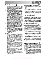 Предварительный просмотр 48 страницы Zanussi ZOB 461 User Manual