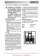 Предварительный просмотр 60 страницы Zanussi ZOB 461 User Manual