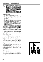 Предварительный просмотр 20 страницы Zanussi ZOB 463 User Manual