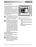 Предварительный просмотр 12 страницы Zanussi ZOB 492 User Information