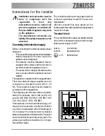 Предварительный просмотр 31 страницы Zanussi ZOB 492 User Information