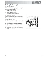 Preview for 30 page of Zanussi ZOB 511 User Information