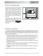 Preview for 35 page of Zanussi ZOB 511 User Information