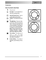 Предварительный просмотр 7 страницы Zanussi ZOB 550 User Manual