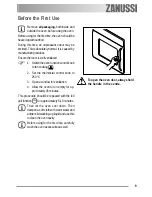 Предварительный просмотр 9 страницы Zanussi ZOB 550 User Manual