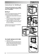 Предварительный просмотр 32 страницы Zanussi ZOB 550 User Manual