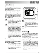 Preview for 15 page of Zanussi ZOB 551 User Information