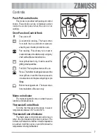 Предварительный просмотр 7 страницы Zanussi ZOB 562 User Manual